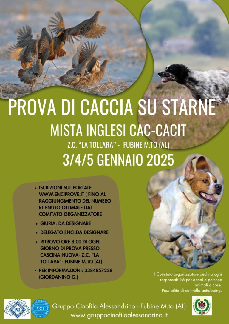 Prove di caccia – 2025